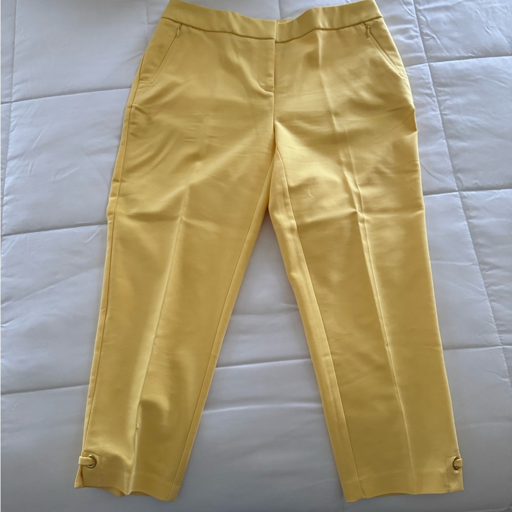 Rafaella Yellow Ankle Pants - great condition - size 6